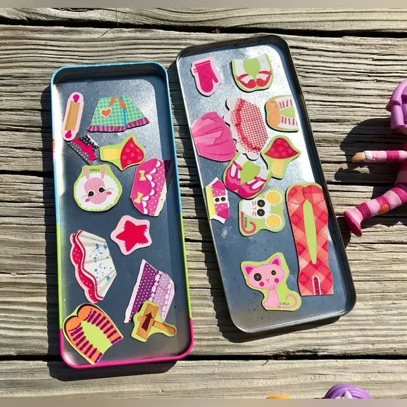 LALALOOPSY Toy Lot Tinies Magnet Dress Up Tin Erasers Silly Singer Toy Tiny Doll - Picture 12 of 16